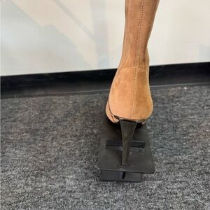 Jeffrey Campbell Camel Suede Heeled Boots
